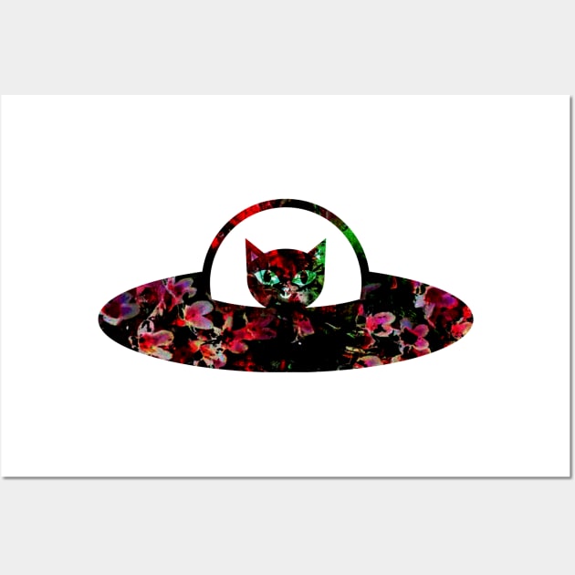 UFO Cat Wall Art by SpaceART